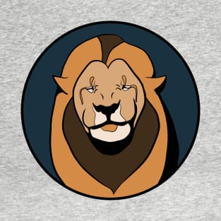 Happy Lion - Funny Animal Design T-Shirt